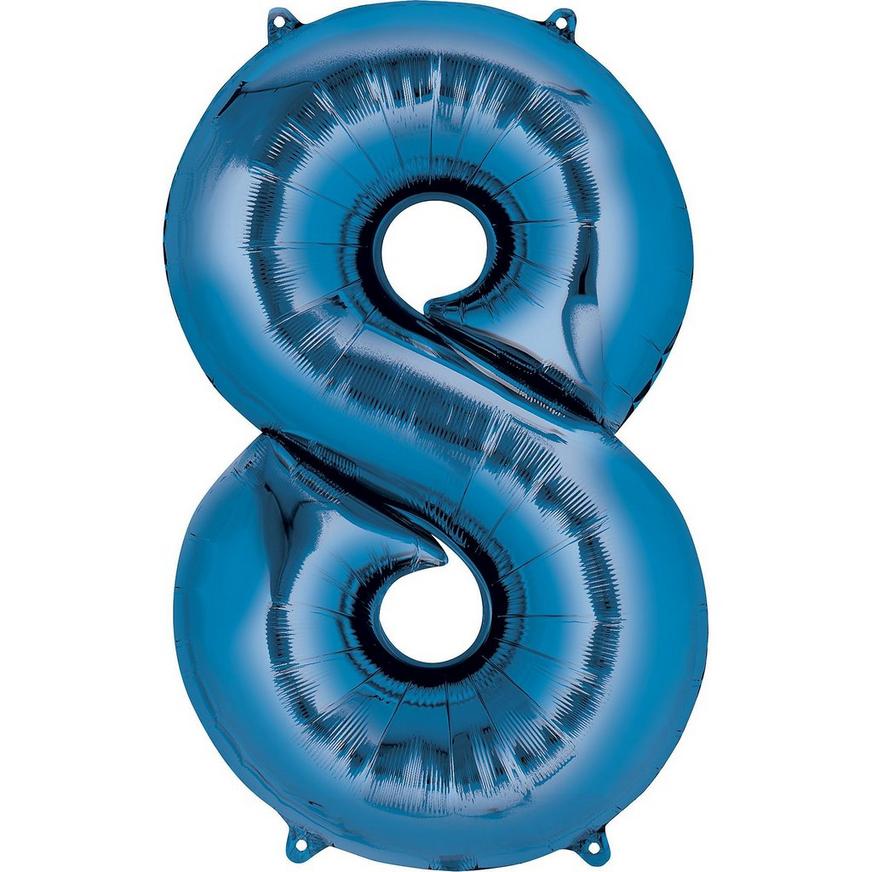 34in Blue Number Balloon (8)